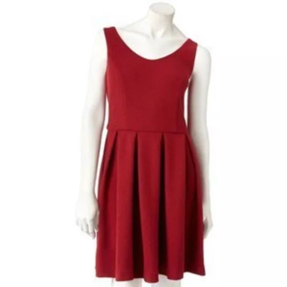 LC Lauren Conrad Fit & Flare Sweater Dress Sz 6